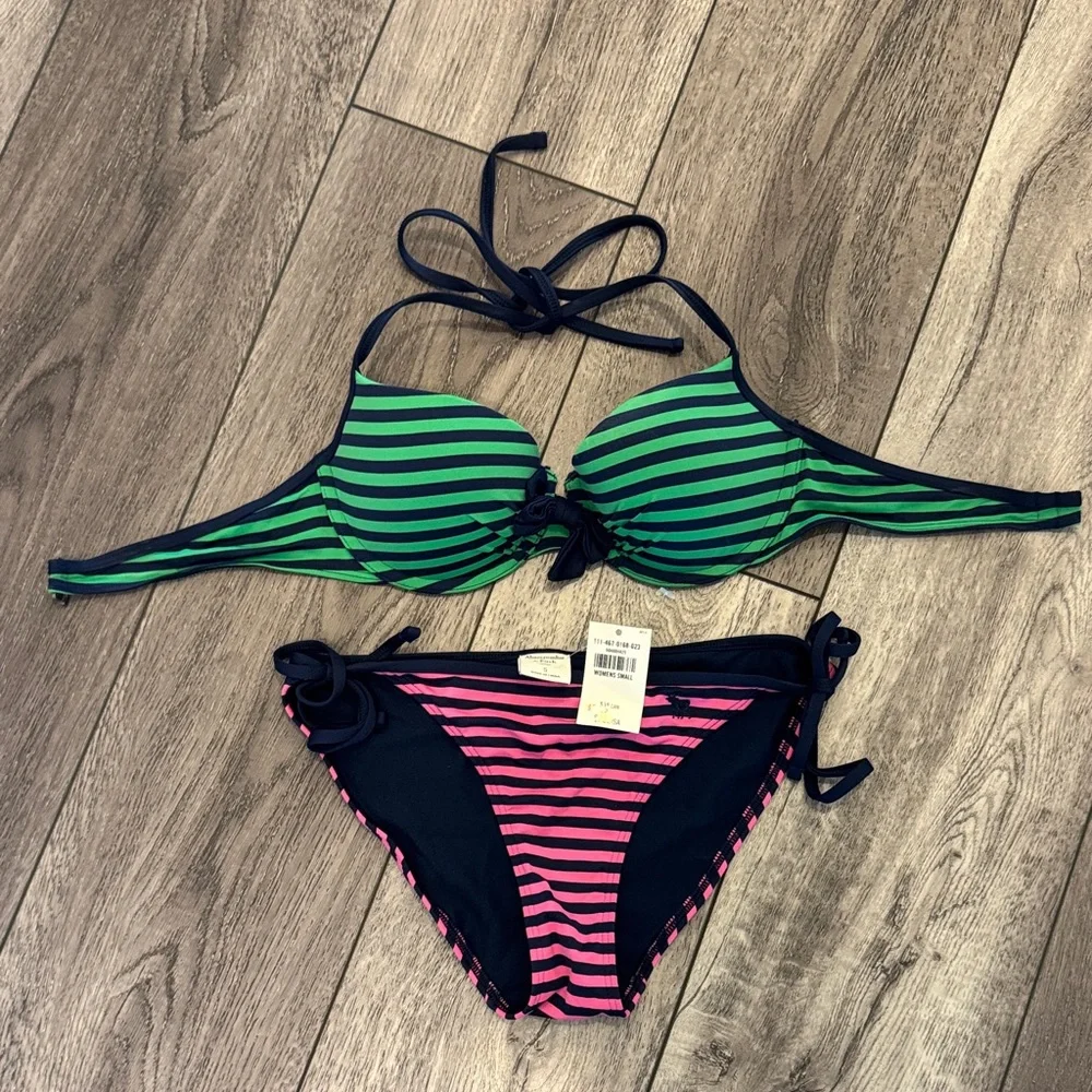 A&F striped string bikini XS/S - Picture 6 of 13